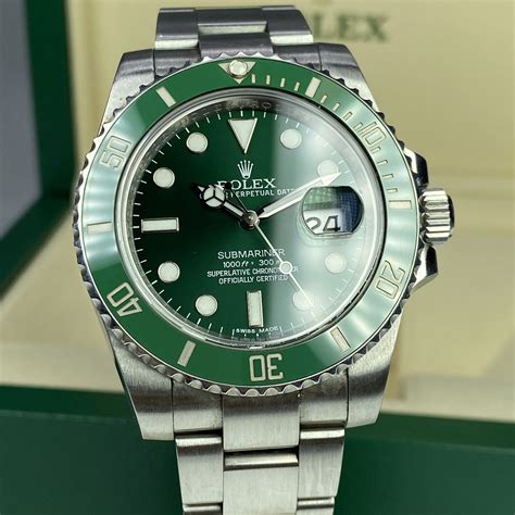 rolex submariner green hulk ราคา|rolex submariner green case.